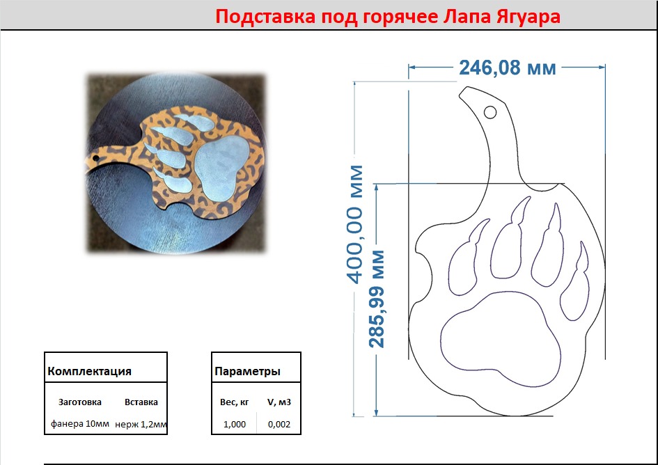 ПОД ГОРЯЧЕЕ "ЛАПА ЯГУАРА"